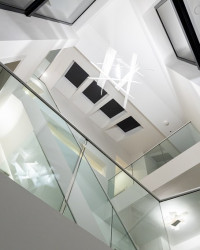 upstairs